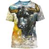 San Fermin Bullfighting T-shirt 3D toreo tourada Print Sapin T-shirt Fiere Bull Animal T-shirt Women's ropa hombre y2k