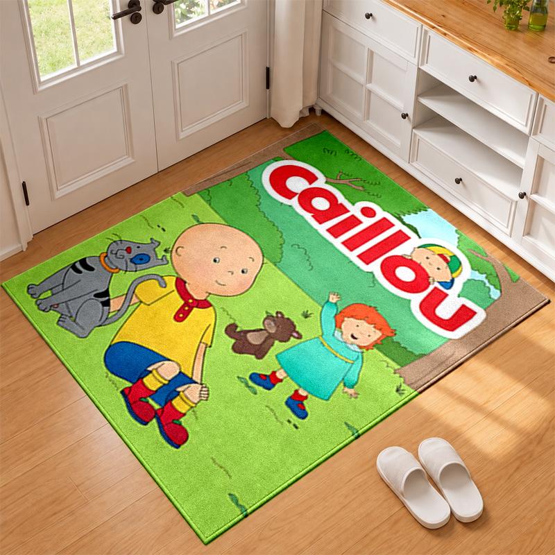 Caillou Carpet Door Mat for Living Room or Bedroom Protective Mat Under Chair Office Decoration Christmas Gift Birthday Present
