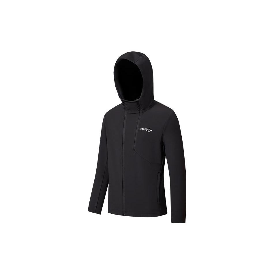 Saucony Jackets Men s Jet Black Hooded Thickened Other SC2220103B-BK01 L
