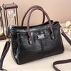New fashion trend retro contrast personality hand-held crossbody three-layer large-capacity pillow bag women's bag