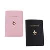 Lover Couple Passport Cover Holder Luggage Tag Hot Stamping Airplane for Women Men Travel Fashion Weddings Gift