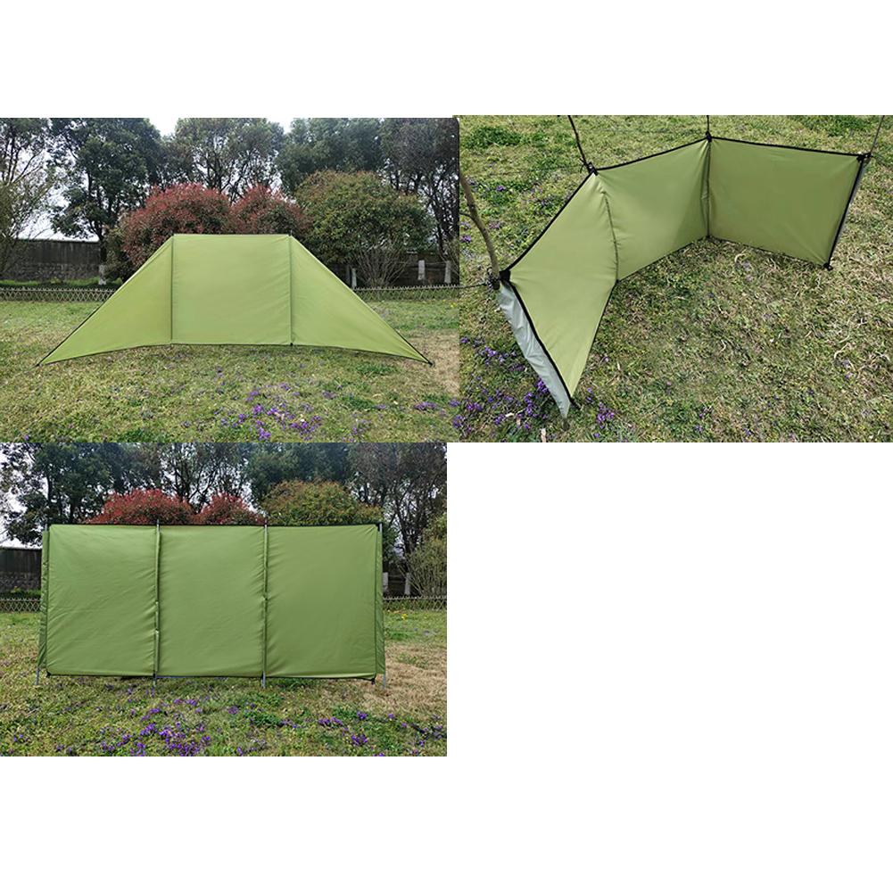 Outdoor Folding Windscreen Oxford Cloth Camping Picnic Beach Screen Panel Partition Wall Divider