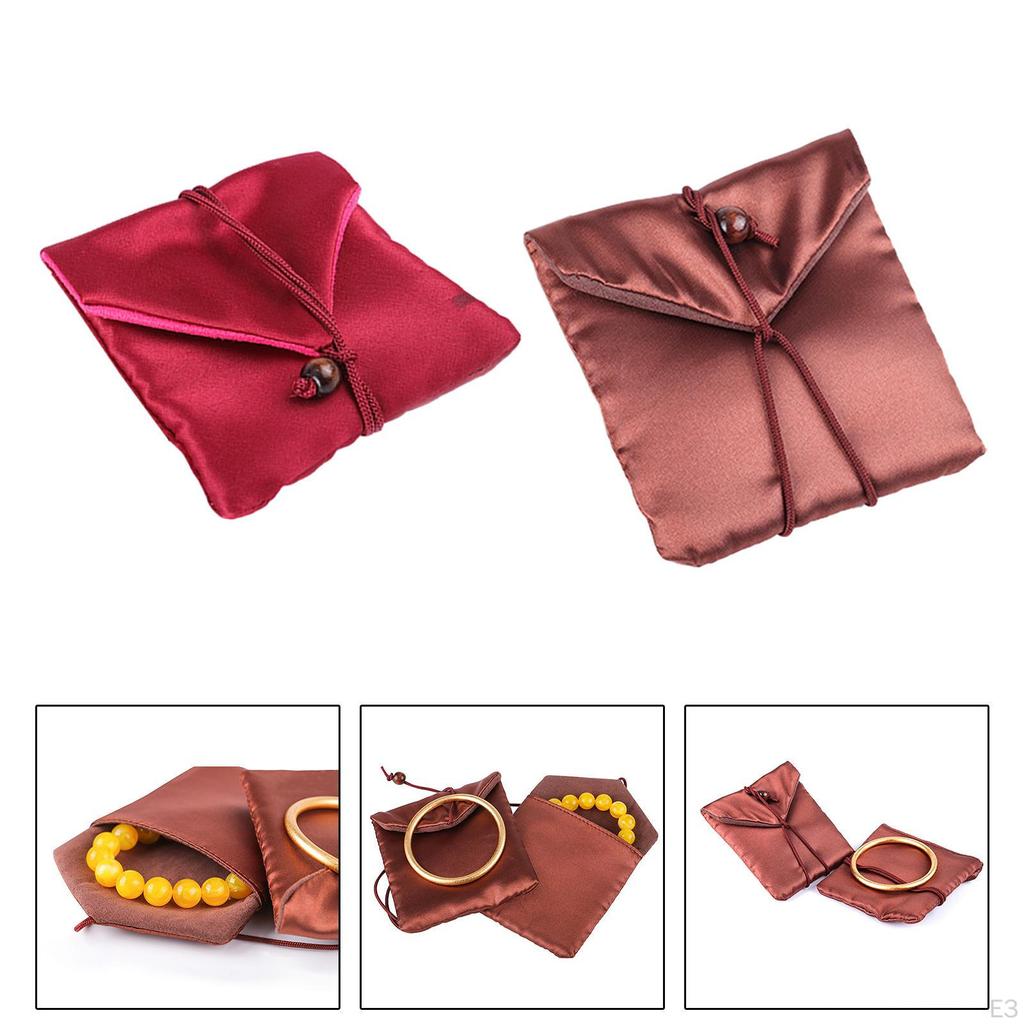 5 Stück Schmuckbeutel Kordelzug Klein Damen Organizer Geburtstagsfeier Aufbewahrung