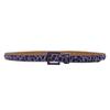 2,3" Brede Damesleren Riem met Luipaardprint en Strass Gesp - Hoge Kwaliteit, Hip Hop-Geïnspireerd Nachtclub Accessoire.
