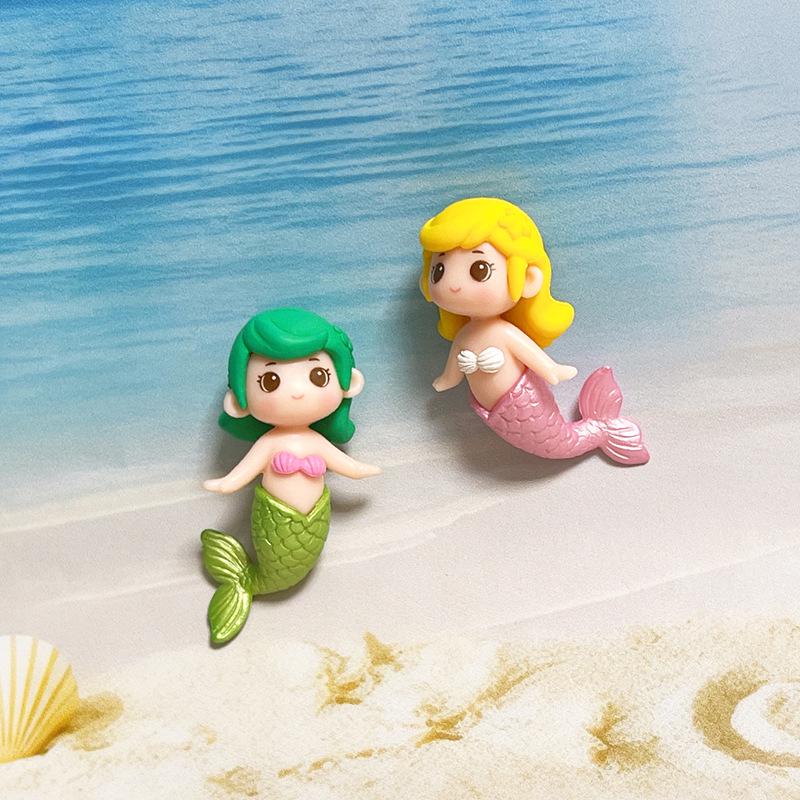 PVC Syrenka Księżniczka Lalka Ozdoba Samochodowa: Mikro krajobraz DIY Kreatywna figurka zabawka