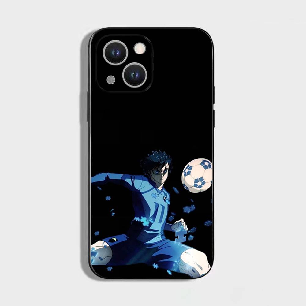 

Blue Lock Anime Phone Case For iPhone 17,16,15,14,13,12,11 Plus,Pro Max,XS,X,XR,SE,Mini,8,7,Soft Silicone Black Cover iPhone12PRO