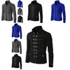 Elegante Giacca Medievale Cosplay da Uomo con Stile Gotico
