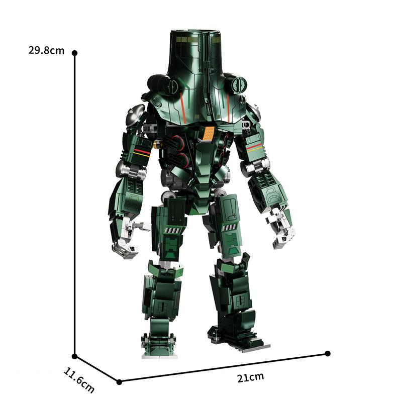 KBOX Hunter Robot stavebnice Film Mecha Warrior Skládací hračky ABS plast Gipsy Danger model Sbírejte ozdoby dětský dárek
