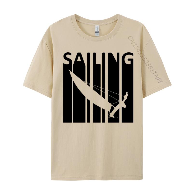 Sailing Kat Sailing Tshirts Bold Style Premium Cotton Men Tops T Shirt Novelty Design Autumn T Shirt