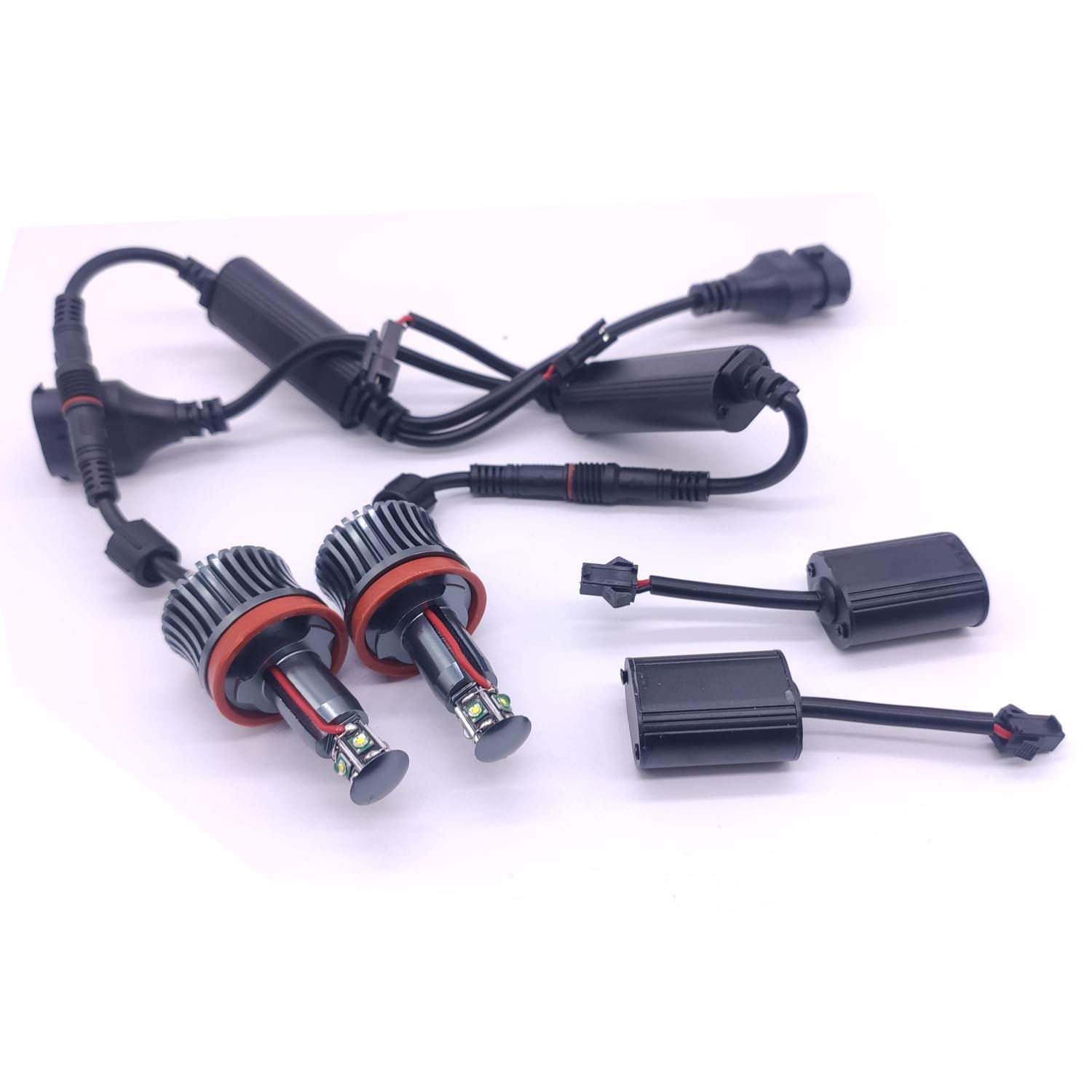 

1600 лм Водонепроницаемый светодиодный свет «Ангельские глазки»/«Кольца кальмара» BMW 6000K Чистый белый свет Оригинальная замена E92/H8