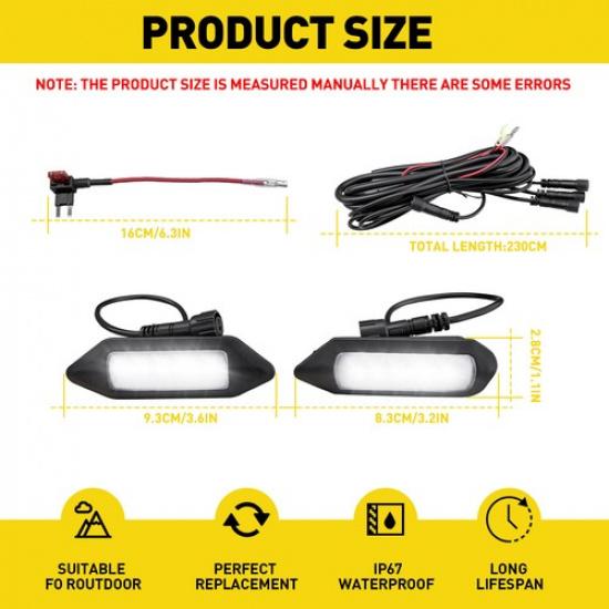 LED Front Grille Running White Lights Wire Harness For Toyota RAV4 -2024