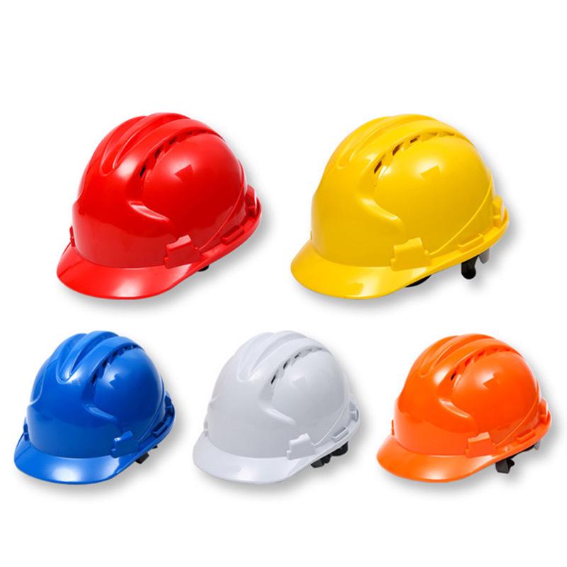 Shengchi Men's Anti-Smash Breathable Safety Helmet, Transparent Three-Ribbed, ABS Thickened for Construction Workers