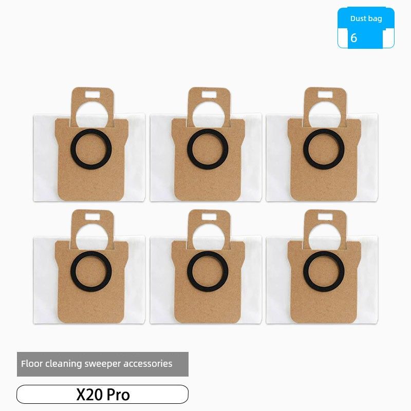 Accessories for Xiaomi Sweeping and Mopping Robot X20 Pro: Side Brush, Filter, Cleaning Cloth, Dust Bag, Cleaning Fluid, Consumables