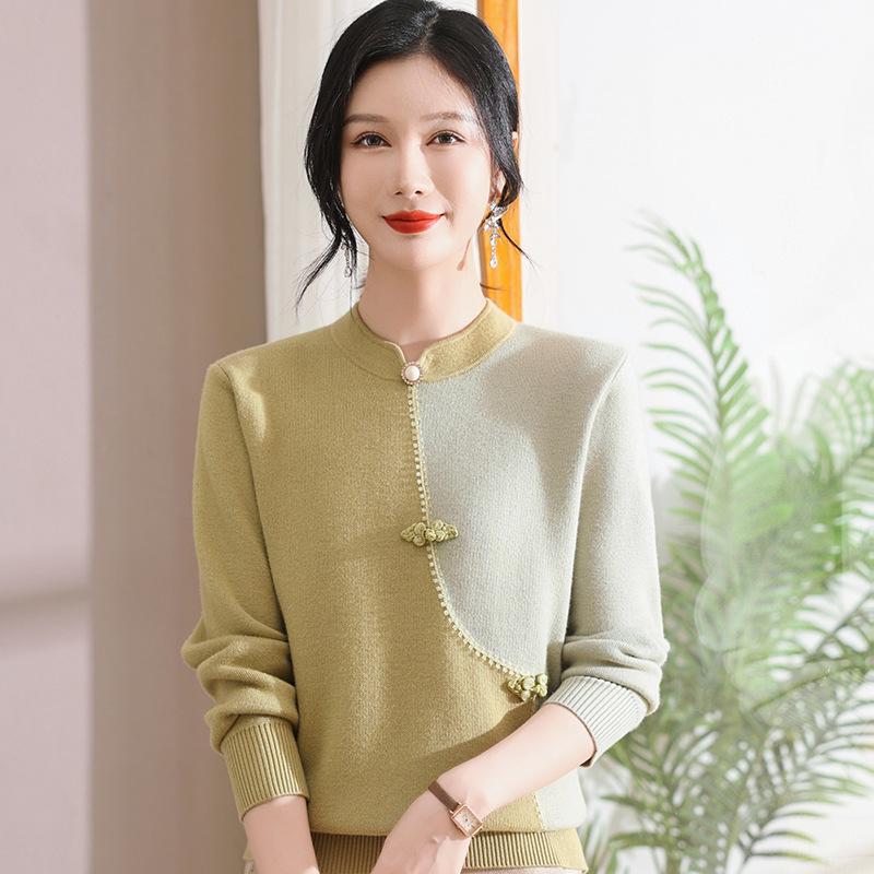 

Мамин теплый флисовый комбинезон: Универсальный осенне-зимний свитер для женщин среднего и пожилого возраста 2XL (120-130 jin) зелёный