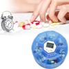 7-Tage Runde Sieben-Zellen Smart Elektronische Pillendose Medikamentenerinnerung Tragbarer Timer Pillenorganisator Reise-Pillendose