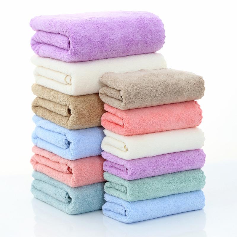 Thickened Coral Velvet Facial Towel +bath Towel Set Soft Absorbent Comfortable Gift Household Textiles Bathroom Supplies
