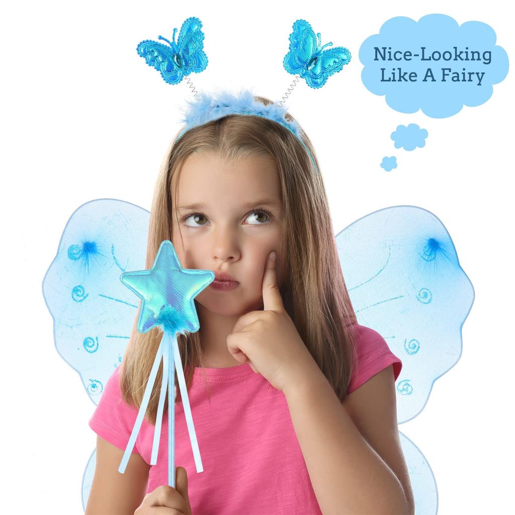 CALLARON Fairy Butterfly Cape Lightweight Perfect for and Parties Kids' Wings, Wings, Style, 42x33cm, 110g, Kids' Costumes, Halloween,