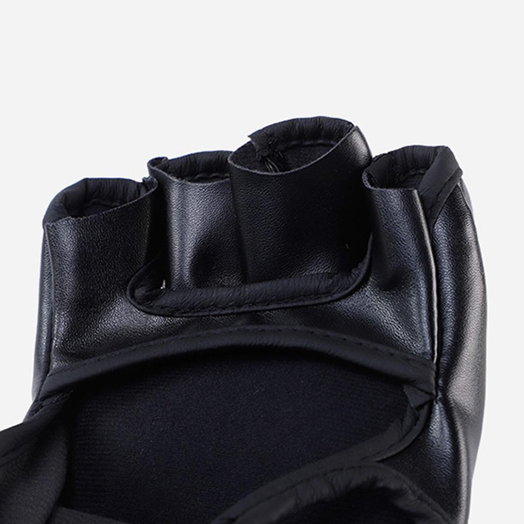 1 Pair Boxing Gloves Half Finger Kickboxing Gloves Sparring Punching Gloves for Men Women Adults