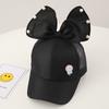 Spring and summer sunscreen parent-child fashion cute bow cap children's hat baseball net hat sun hat