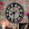 Clock Iron Hand-Crafted Black Extra Large Wall Clock/One Year Warranty / 9053-42, Analog, 42 Inch