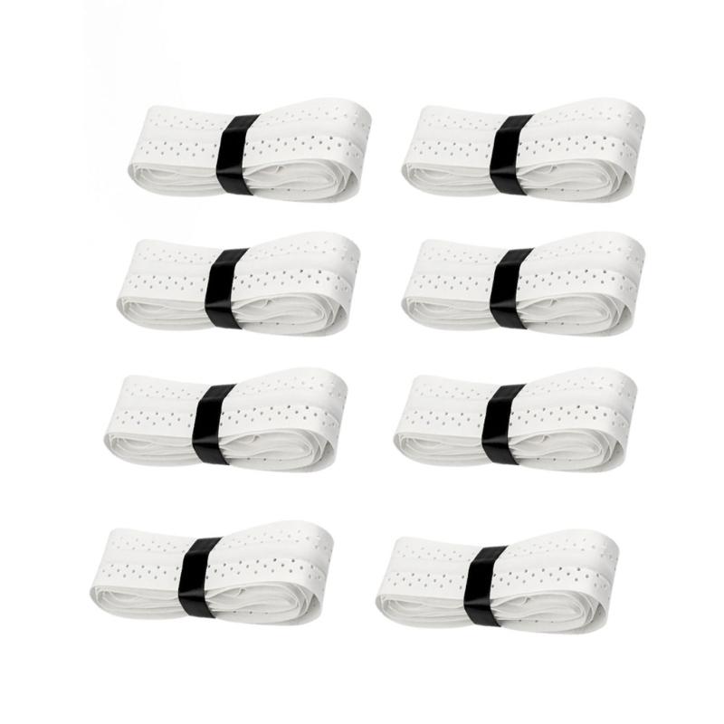 8Pcs Sweat Absorption Tennis Rackets Grip Badmintons Squash Training Sweatband