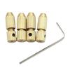 1Set Mini Drill Collet Chuck 2.0mm Shaft Hole Brass Motor Shaft Clamp Brass Chucks Adapter For Power Tool Accessory Tool Set