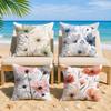 Ink Wash Painting Cushion Cover Short Plush Soft DoubleSided Printing Pillow Case Cozy Sofa Bedroom Home Decor Gift