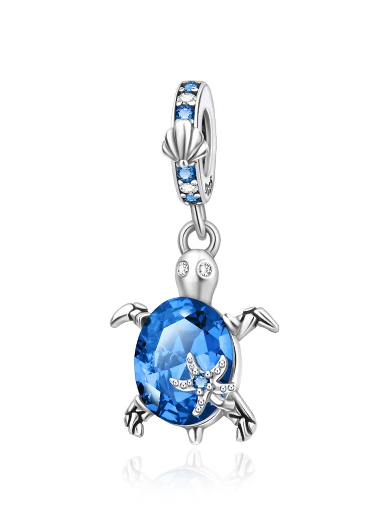 New Copper 12 Colors Sea Turtle Series Pendant Fine Jewelry Charm Fit Genuine Original Diy Bracelet Accessories Women Jewelry