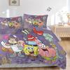 Spongebob Squarepants Adventure Print 3Pcs Bedding Setduvet Cover With 2 Bedropillowcase Home Birthday Gift