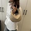 Yogodlns Simple Solid Color Clutch Bags Pu Leather Women Underarm Hobo Bag Commute Small Handbags For Ladies