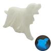 Ghost Dog Figurine Glow-in-the-dark Halloween Dog Ghost Statue Spooky Dog Ornament for Home Shelf Mantel Decoration