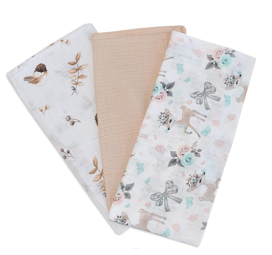 Cloth Diapers, 3 Pieces (set D)