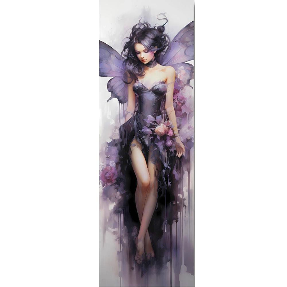 LF# Vollstickerei Öko-Baumwollfaden 11CT bedruckt Mädchen Kreuzstichset Kunst