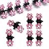 12 pcs Women Girls Rhinestone Flower Hair Claw Clips No-Slip Grip Jaw Clips Glitter Teeth Clips