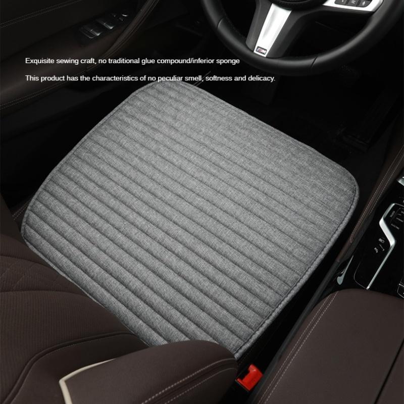 Νέο Ριγέ Λινό Κάλυμμα Καθίσματος Αυτοκινήτου Αναπνέον Αντιολισθητικό Φθορά Τέσσερις Εποχές Γενικής Χρήσης Μαξιλάρι Μονής Θέσης