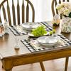 1PC Easter Placemats Buffalo Plaid, Bunny Ear Foot, Flower,Seasonal Table Mats for Party, Kitchen, Dining Decor