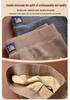 Men's and Women's Camel Hair Thermal Pants with Velvet Lining