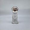 Resin Craft Mother and Daughter Statue Sister Family Sculpture  Living Room
