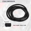 RATCHROLL 1PC Universal Silicone Vacuum Tube Hose High Temperature 6.6FT 3/16" 5mm ID 3.0mm