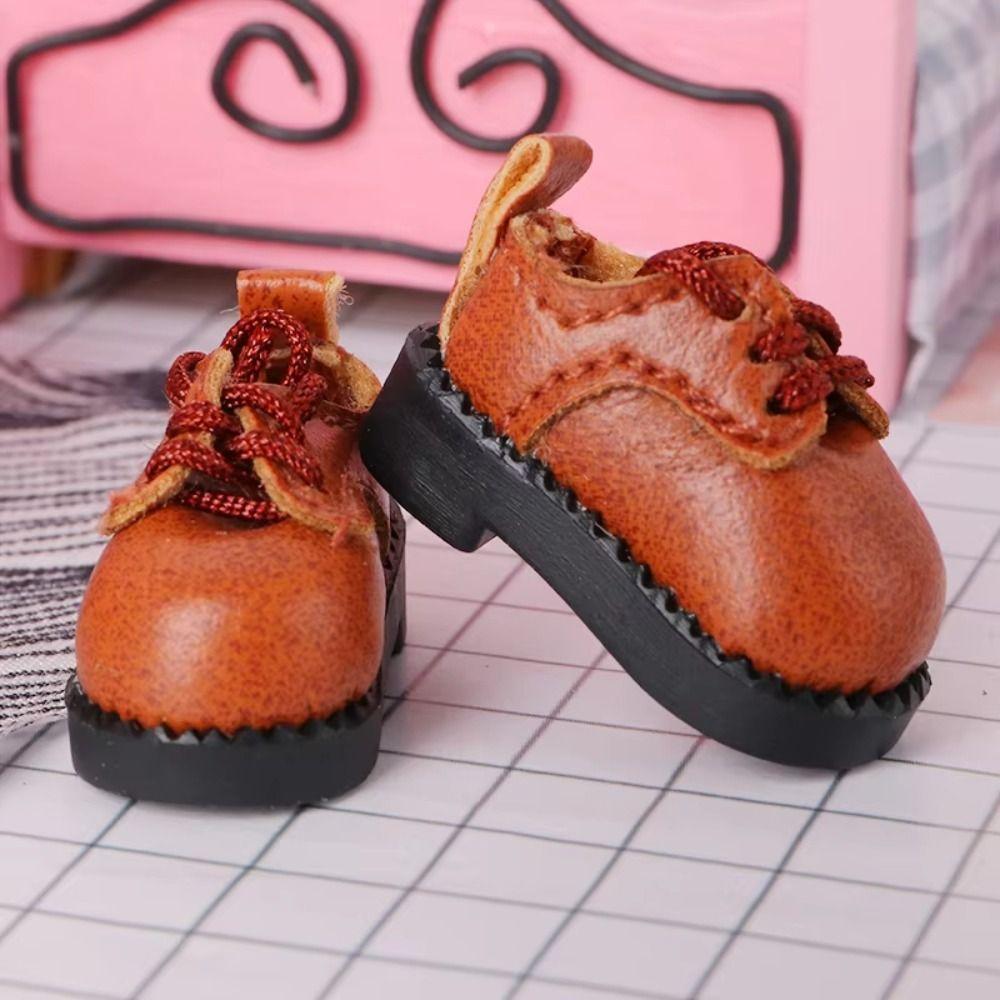 Dress Up Obitsu11 Shoes Pretend Play Cowhide Dolls Shoes Fashion Doll Leather Boots  YMY GSC