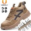 Men's Anti-smashing and Anti-piercing Safety Shoes, Breathable, Comfortable and Wear-resistant Safety Shoes In Summer