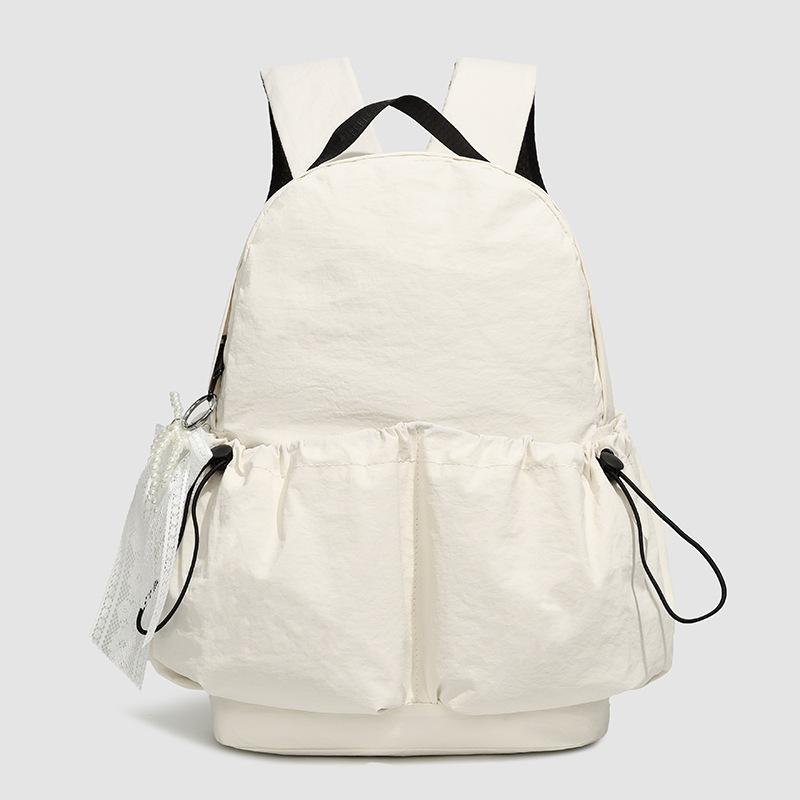 Schoolbag Korean version niche nylon backpack travel outdoor backpack simple, lightweight and versatile large-capacity student schoolbag spot