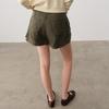 GREEN BELT Women's Tencel Linen A-line Cargo Shorts