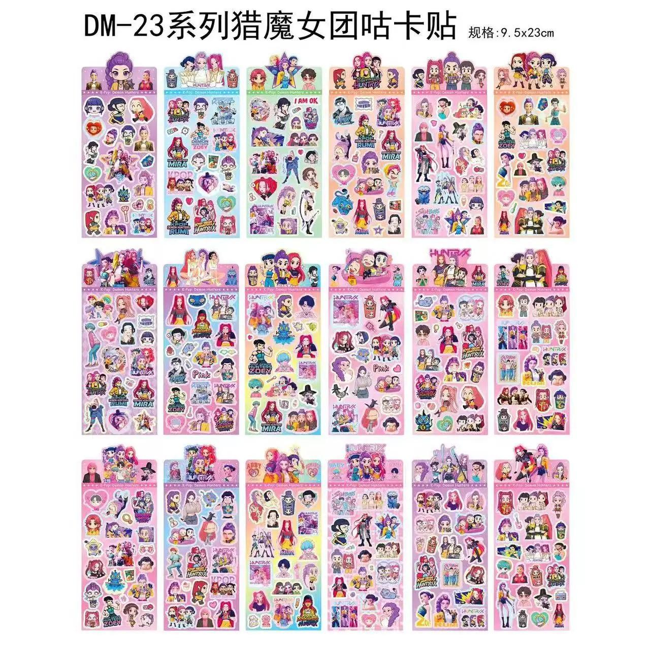 

Cute Kpop Stickers for Journal - Hunting Witch Group Lazer Guka Decorations for Teens