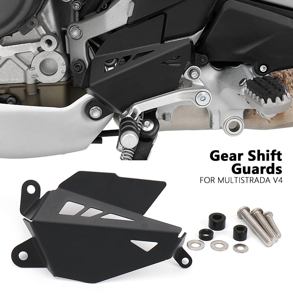 New Motorcycle Accessories Aluminum Gear Shift Assist Lever Protector Guard Cover Black For DUCATI Multistrada V4