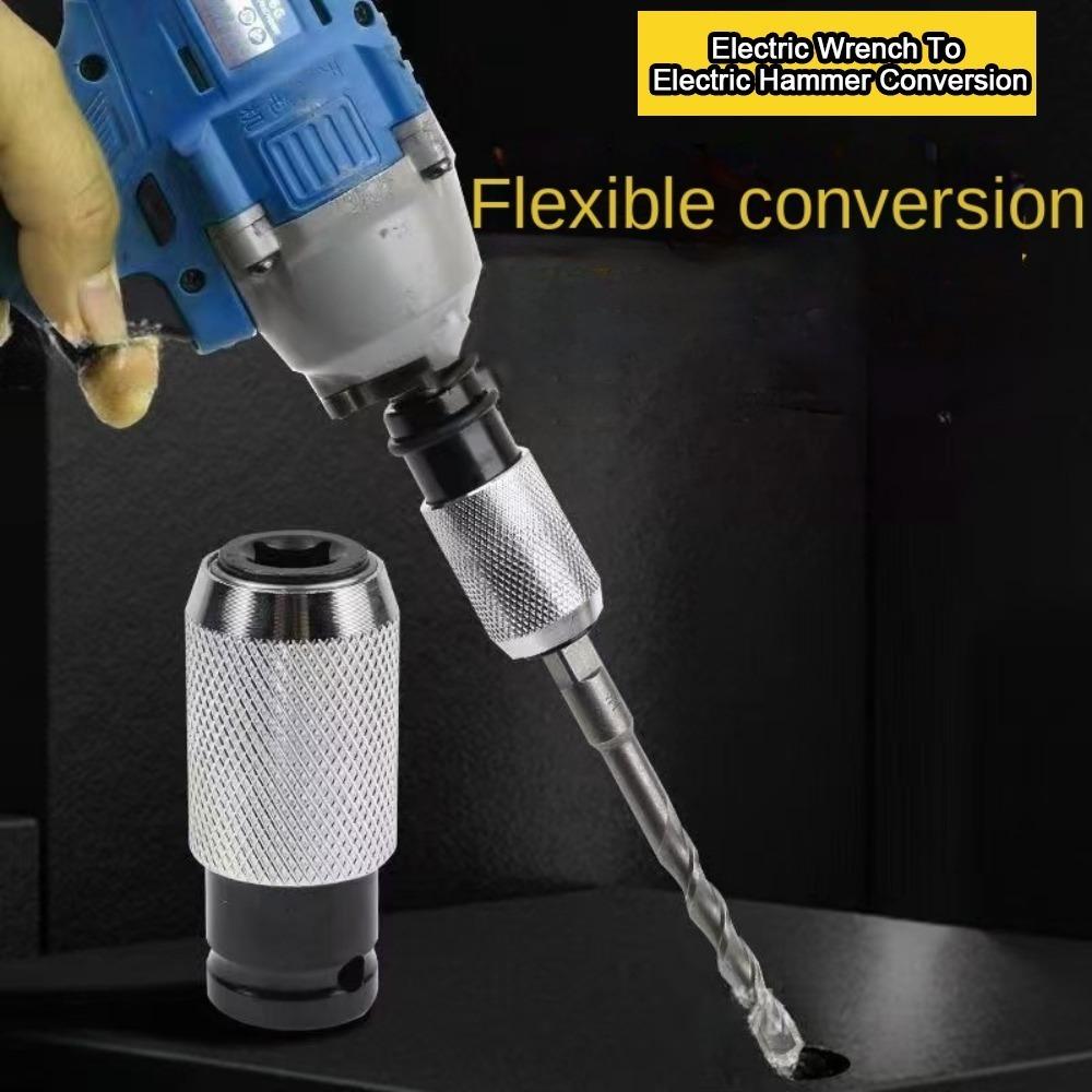 Hochkohlenstoffstahl Elektro-Schlagschrauber Adapter SDS Rund Langlebig Konvertierung Verbindungsstange Handwerkzeuge Sechskantkopf Adapter Werkzeug