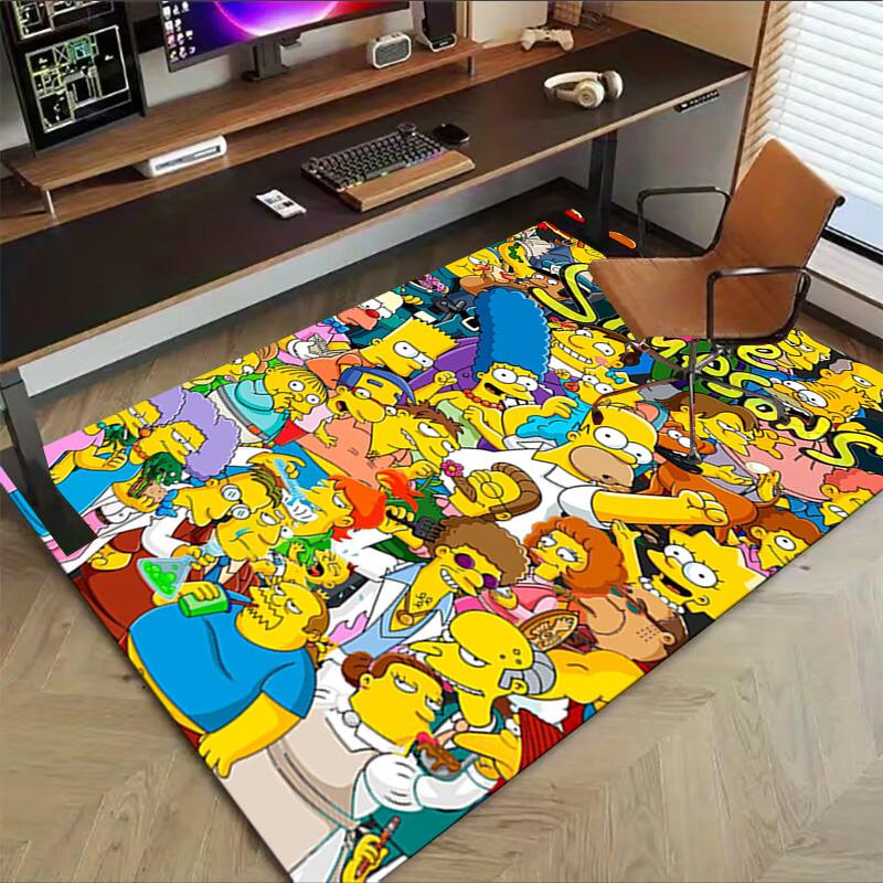 Simpsons Family Carpet For Playroom Bedroom Living Room Sofa Home Decorkids Game Area Rug Nonslip Floor Mat