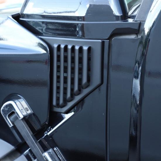 Matte Black Side Air Vent Fender Grille Moulding Trim For Hummer H2 2003-2009