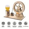Mini DIY Hand Crank Generator Kit STEM Science Toy for Kids Educational Learning Project with Light Bulb Experiment