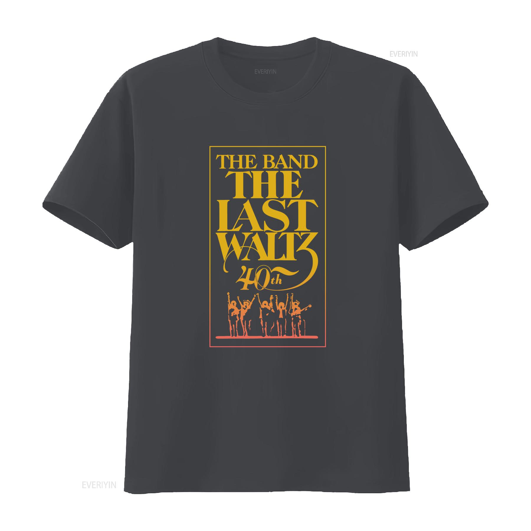 ZheXiong TEE The Band Last Waltz 40ste Verjaardag T-shirt Rockconcert Tribute vintage Gewassen heren Comfortabel Top Voor Dagelijkse Slijtage 3XL